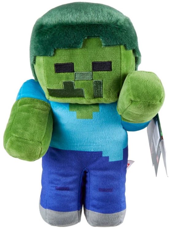Mattel Minecraft - Zombie 23 cm Pluche knuffel - Multicolours