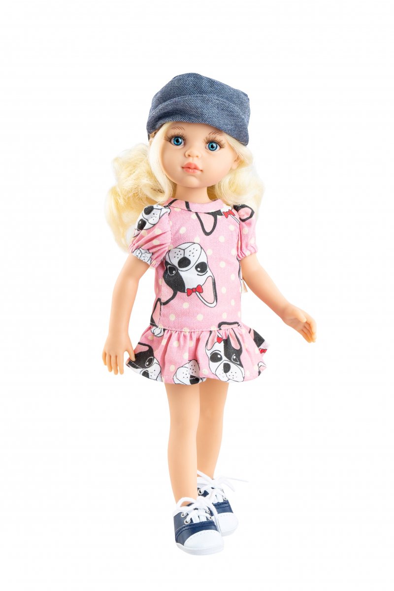 Paola Reina pop Amigas Claudia denim pet 32 cm speelgoedpop.