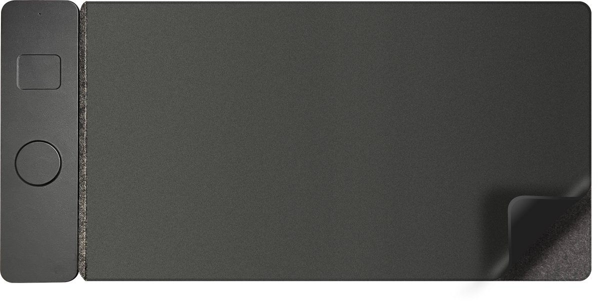 Casemania Bureau Onderlegger met Draadloos Oplader - Zwart - Bureaumat 78 x 30 cm - Water proof Bureau Organinzer met Wireless Lader 15W voor smartphone en oordopjes - Bureau Accessoires Antislip Muismat Kunstleer — cadeau in Wonen & Interieur - foto 2
