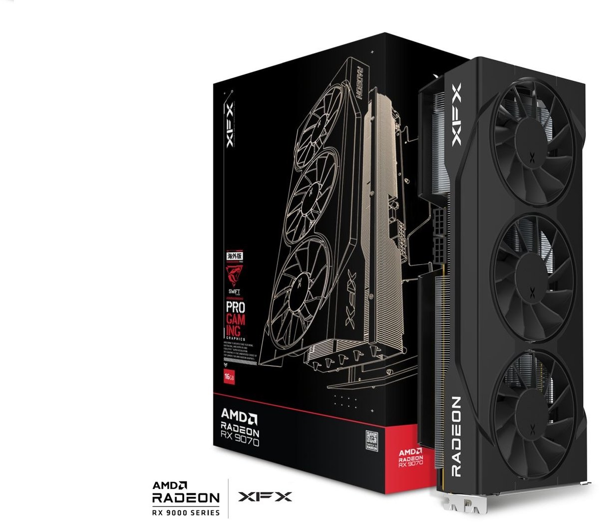XFX RX 9070 SWIFT AMD Radeon RX 9070 16 GB GDDR6