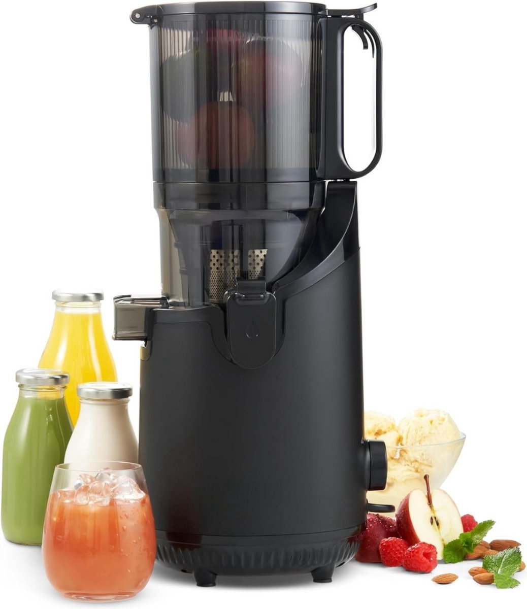 QPFO® Slowjuicer XL 1.8L - Elektrische Sapcentrifuge met Brede Toevoer - Groente en Fruit Juicer - Sinaasappelpers - Voor Hele Vruchten
