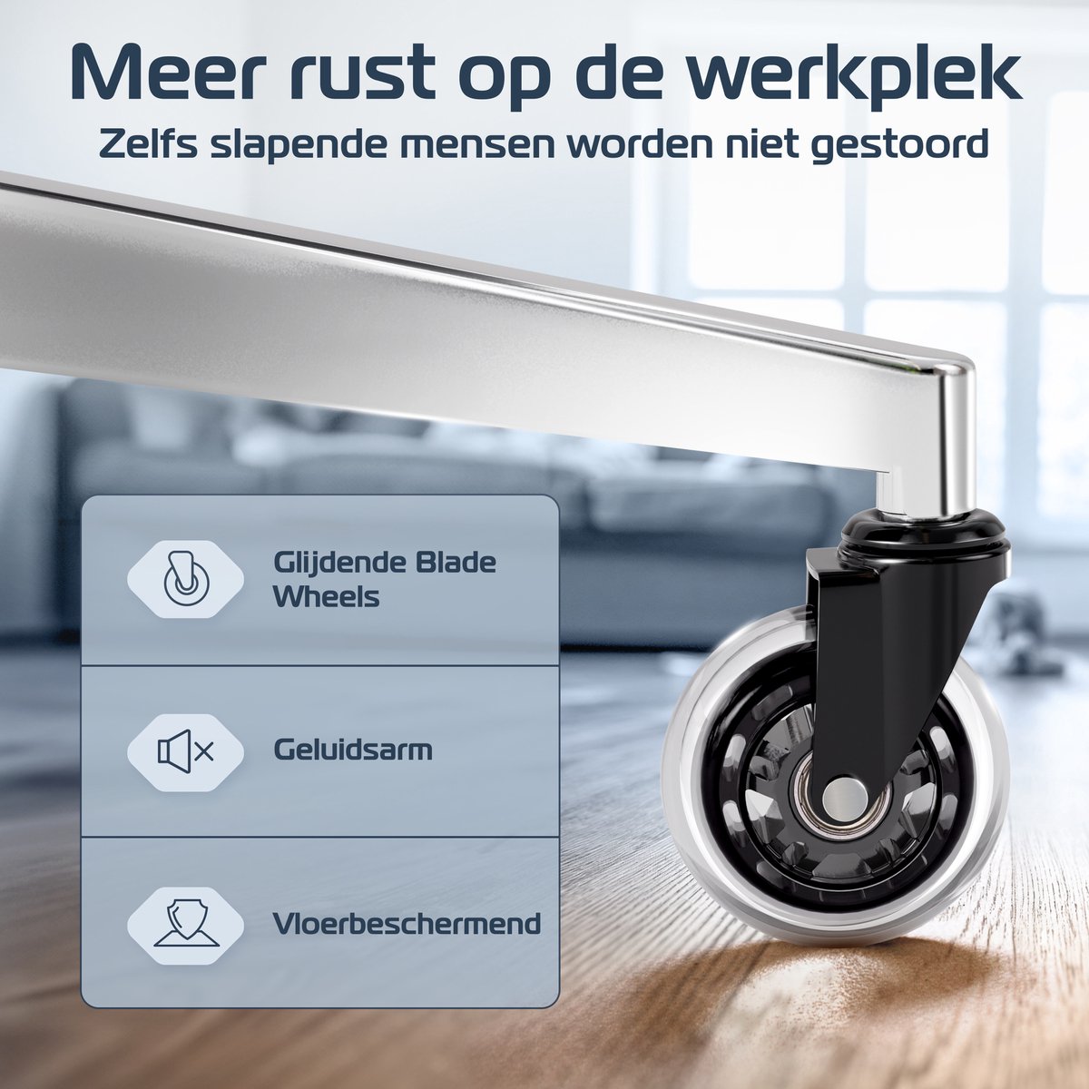 CLOUVOU ProSeat Ergonomische Bureaustoel Antraciet met 4D - afbeelding 2