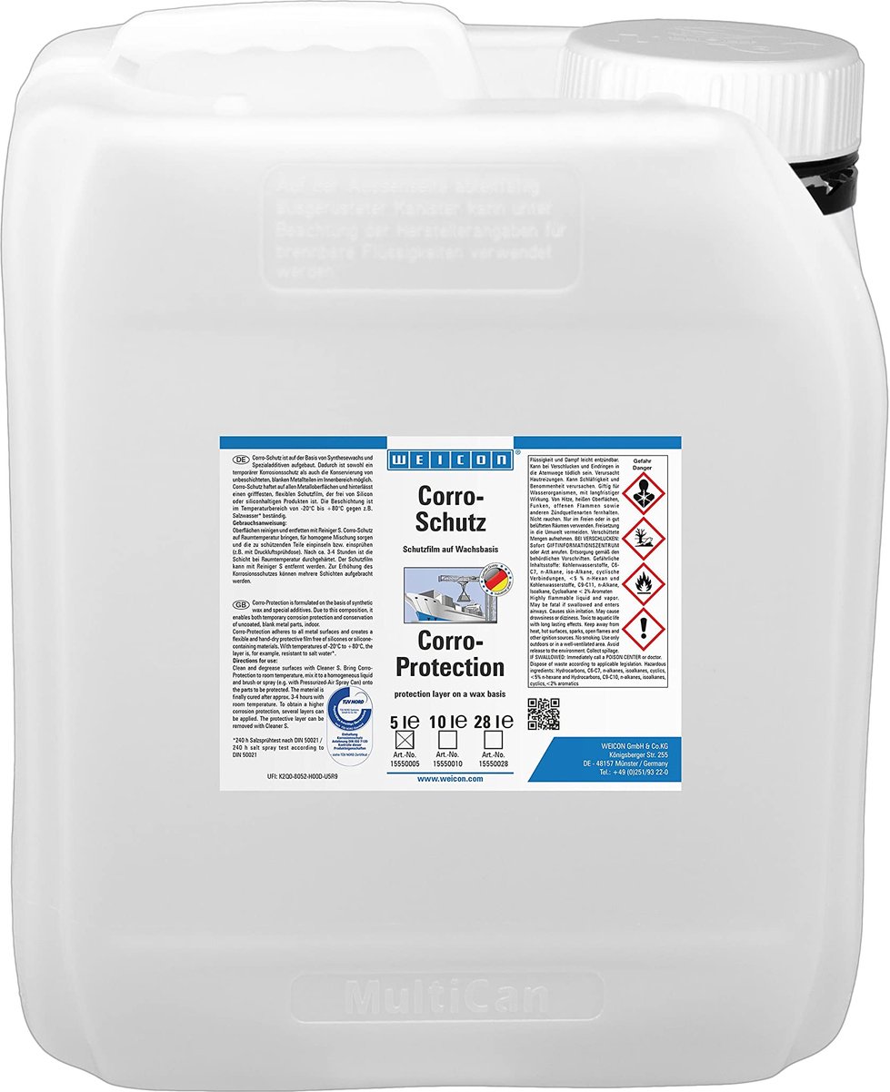 WEICON Corro-Schutz – Transparante Wascoating 5 L