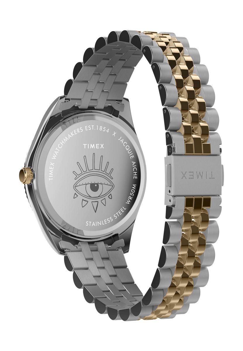 Timex Timex X Jacquie Aiche Quartz Analoog Horloge Twee Toon Case: 100% Stainless Steel | Armband: 100% Stainless Steel 36 mm TW2Y11300YH