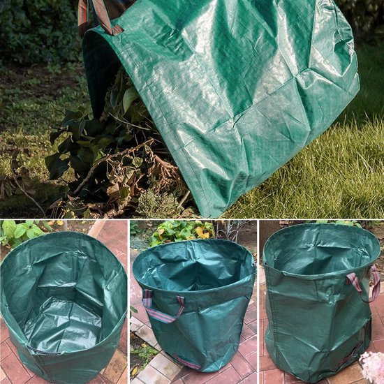 Premium 2-Pack 72-Gallon Heavy Duty Yard Waste Bags - Reusable Leaf & Lawn Bags with 4 Reinforced Handles - Extra Large Garden Trash Bags for Leaves, Grass Clippings & Debris - Durable & Lightweight van Premium. — afbeelding 4