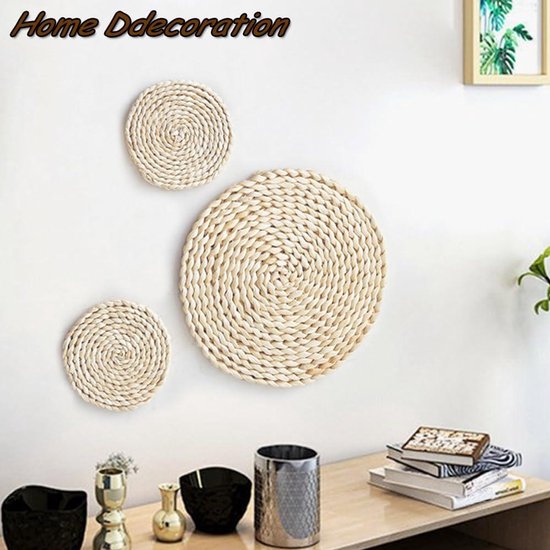 Ronde placemats Wanda van waterhyacint, 4 stuks