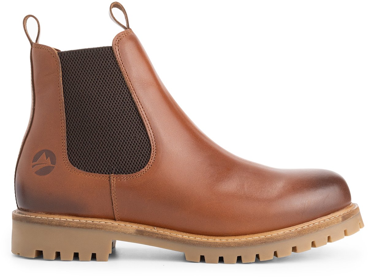 Travelin’ Nodeland Heren Chelsea boots Leer Cognac Bruin