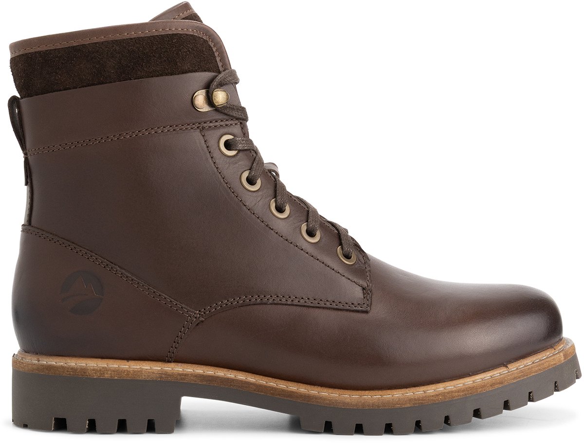 Travelin’ Karhamn Heren Veterboots Leer Donkerbruin