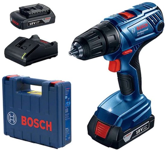 BOSCH BLAUW GSR 18V-50 | ACCU BOOR-SCHROEFMACHINE | INCL. ACCU'S & OPLADER