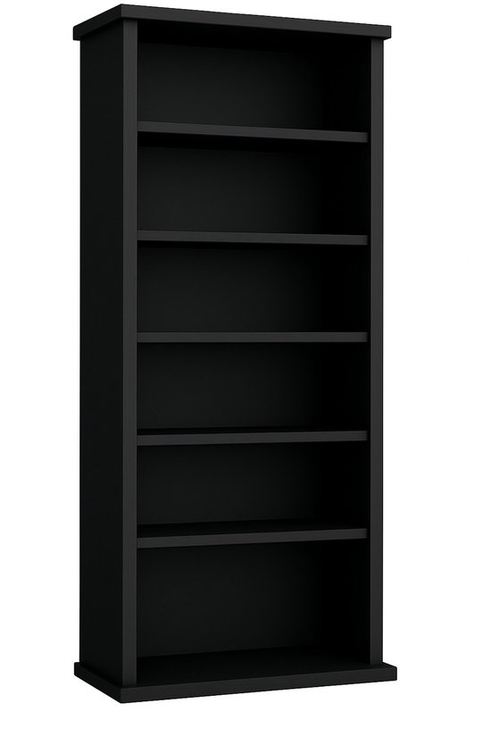 Armoire CD / DVD VCM Vostan sans porte, noire pour 150CD / 65DVD