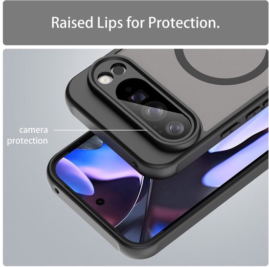 MobyDefend Google Pixel 10 Pro XL hoesje - MagSafe Case - Zwart