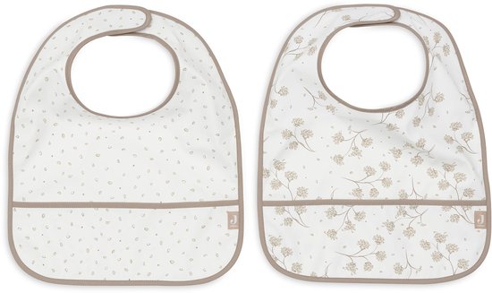 Jollein - Slab Waterproof - Leafy Dreams - Polyester - Polyurethaan - Slabbetjes Baby - 2 Stuks - 30 cm van Jollein — afbeelding 2