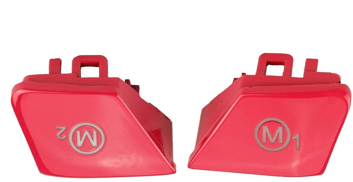 Image of 1 paar auto stuurwiel schakelaar knop M1 M2 modus voor M3 M4 F80 F82 F83 - accessoires - onderdelen (Rood, blauw)