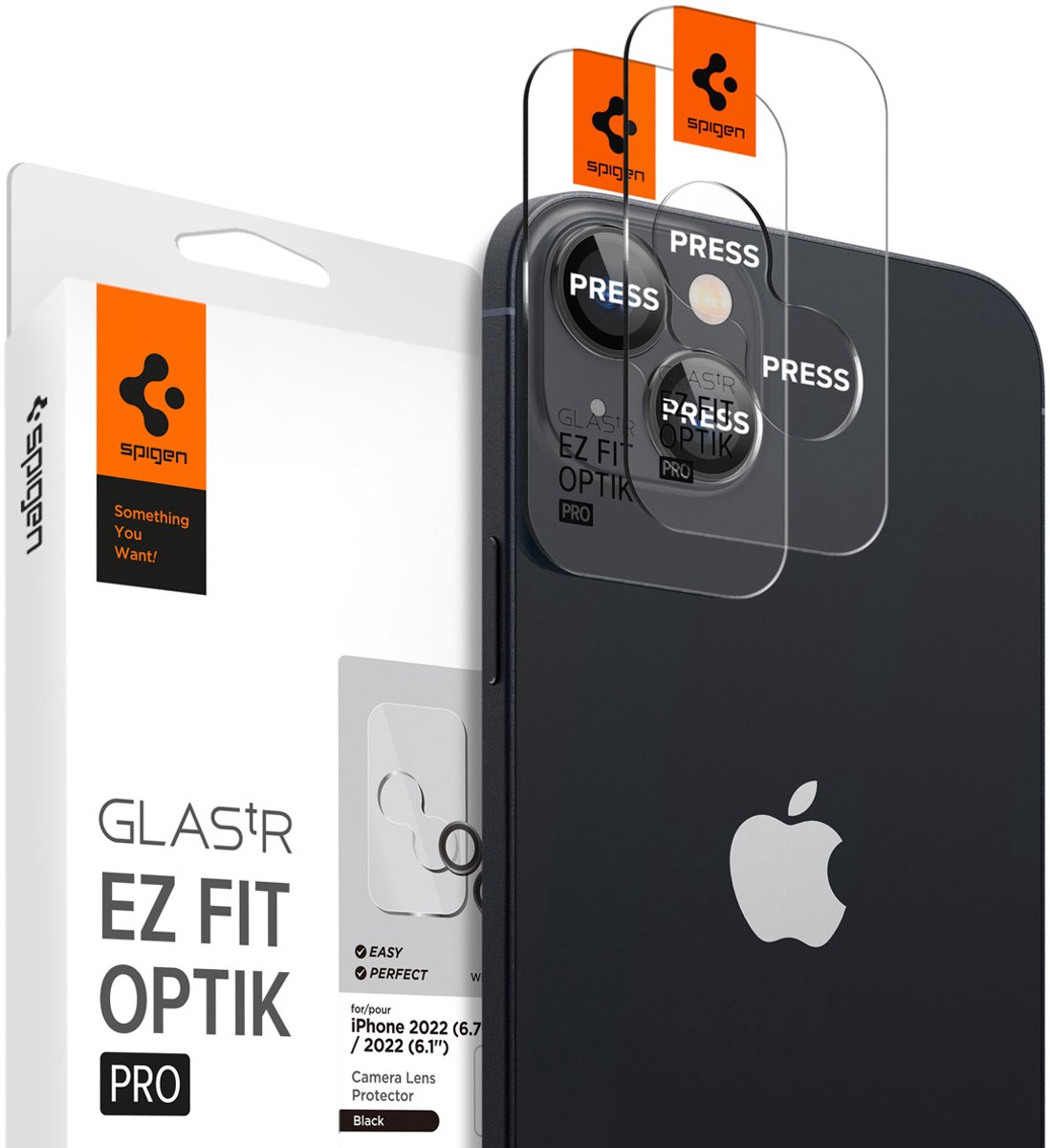 iPhone 14 / iPhone 14 Plus - Spigen Cameralens - Tempered Glass- 2 stuks