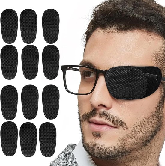 Lioobo Elastische Zijden Oogklep Medisch Oogmasker Ogen Vlekken Voor Volwassenen Kinderen Amblyopie Lazy Eye Zwart 1010392353