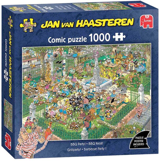 Jan van Haasteren - BBQ Feest! - 1000 stukjes puzzel - Legpuzzel