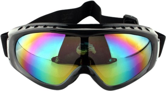 Skibril Kind - Kinder Skibril - Multicolor - One Size Zwart - Unisex Pro Ski Bril - Junior Kids Skibril - Kinderskibril - Snowboard Bril - Pro