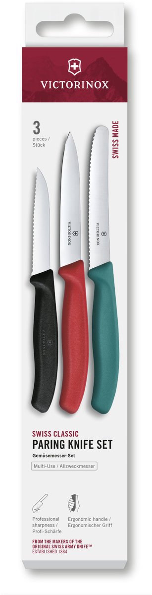 Victorinox Swiss Classic Keukenset 3-delig - Multicolor - Glad/kartel
