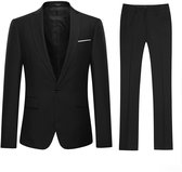 Allthemen Costume 2 pièces pour homme – Veste décontractée moderne pour le travail – L