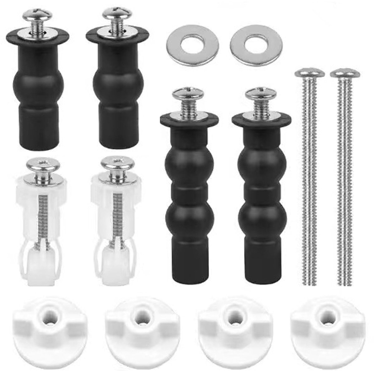 WC-bril Bevestigingsset - 14 Stuks Schroeven - Voor Toiletbril Reparatie