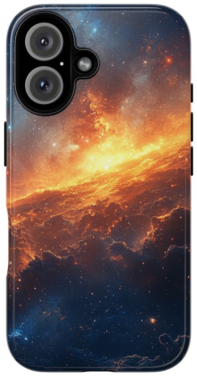 Vurige Kosmische Nevel – Telefoonhoesje Geschikt voor iPhone 16
