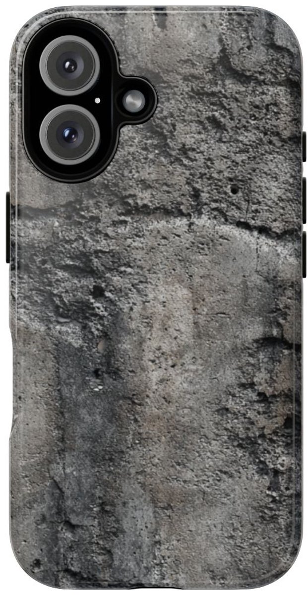 Dystopische Betonstructuur – Telefoonhoesje Geschikt voor iPhone 16