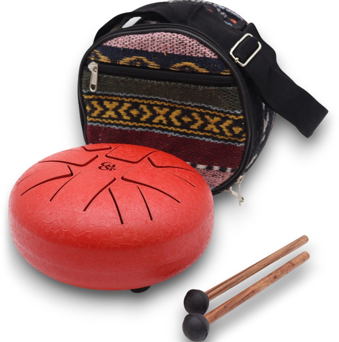 Steel Tongue Happy Drums Om Rood - 16cm