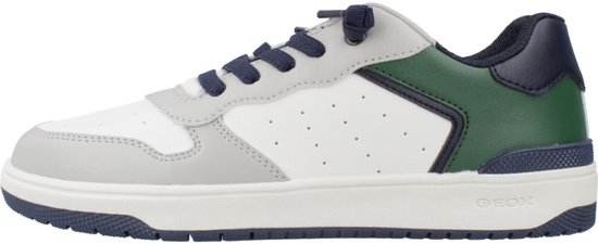 Geox J WASHIBA Boy A Sneaker, Navy/Jeans, 35 EU, Navy Jeans, 35 EU