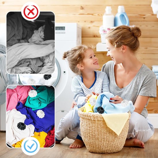 Dryer Balls, Pack of 10, Washing Balls for Washing Machine, Washing Ball for Washing Machine, Reusable Dryer Ball, Dryer Ball, Down Jacket, Tumble Dryer, Ball for Home, Clothes, Cleaning van Merkloos	 — afbeelding 5