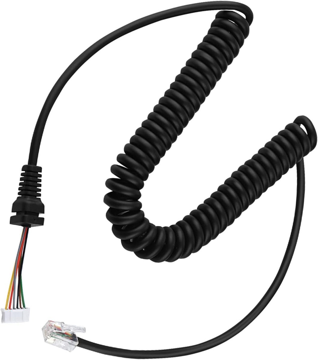 Affordable Handheld Microphone, Cable Car Radio Replacement Line Handheld Microphone Cable MH 48 for Car Headsets Microphones MH 48A6J Cord Microphone Microphone YEASU and MH 48