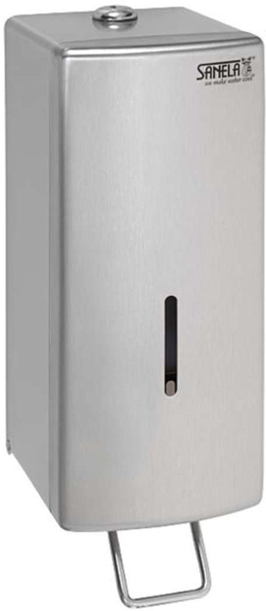 Sanela RVS accessoires - Vloeibare zeepdispenser, 1000 ml, roestvrij staal mat SLZN 73