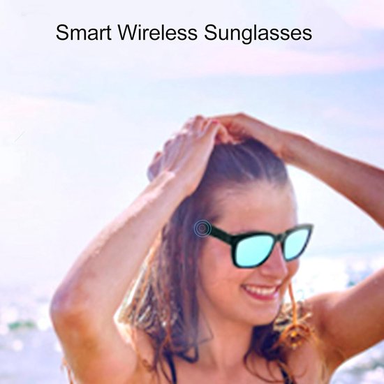Smart Glasses, Bluetooth Audio Sunglasses for Men Women, Bone Conduction Open Ear Music Glasses, Noise Reduction BT 5.0 Handfree Wireless Sunglasses for Holiday Beach Driving — afbeelding 2
