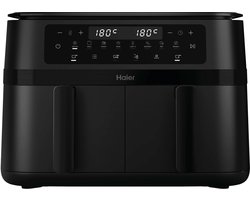 Haier Airfryer XXL - Heteluchtfriteuse 11L - Dubbele Lade (2 x 5,5L) - 3000W - 60 tot 200 Graden - Dual Zone Technologie - 8in1 - AF3AD 011