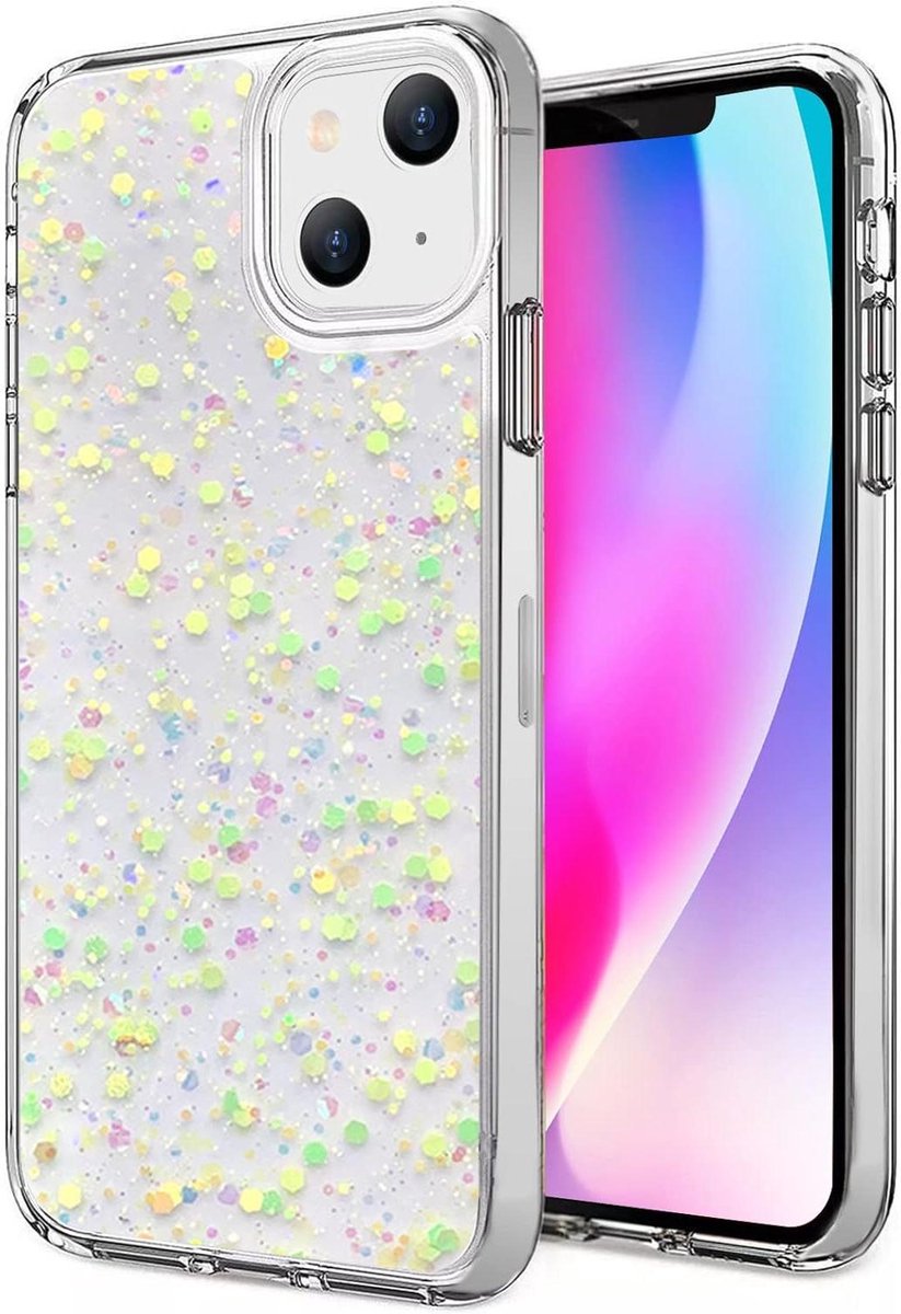 Allecto Plus - Ultra-dunne mobiele telefoonhoes met zachte bumper voor iPhone 13 - Beschermhoes met flitsercompatibiliteit