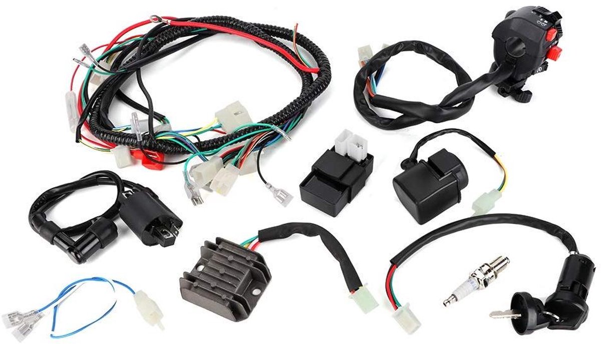 Allecto Plus - Kabelboom voor ATV en Quad Bike met CDI en Montageaccessoires