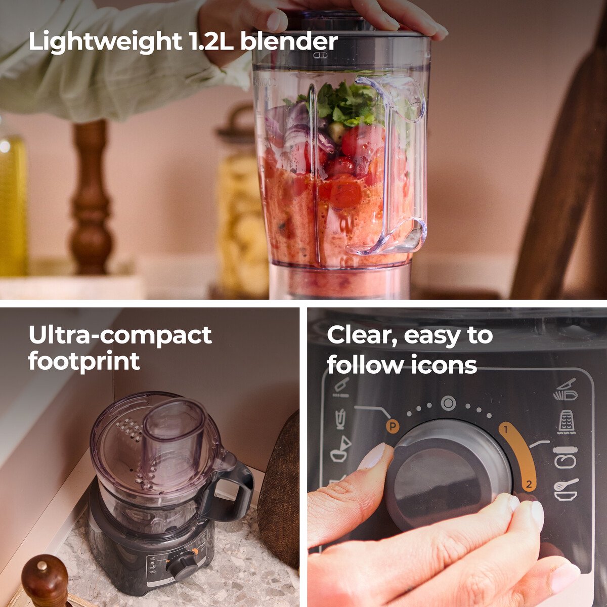 Kenwood MultiPro Compact: 800W foodprocessor, 2,1L kom thumbnail 4
