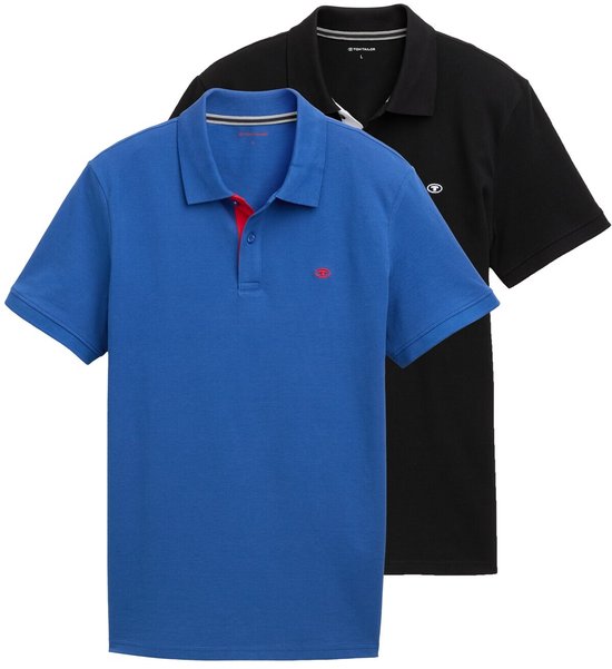 Tom Tailor Poloshirts in een 2-pack in een dubbele verpakking