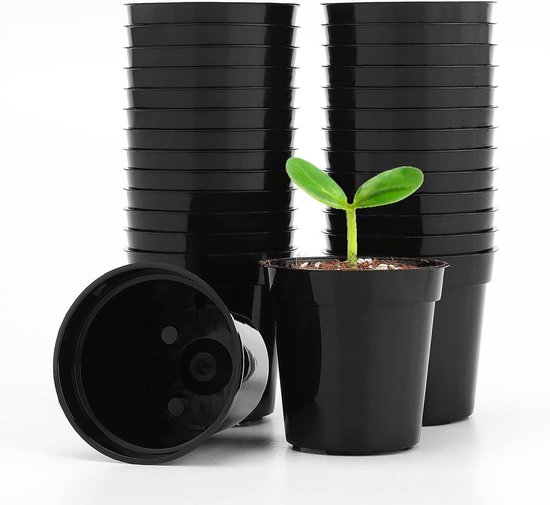 Vockvic 50-delige plastic plantenpotten, multifunctionele tuinplanter