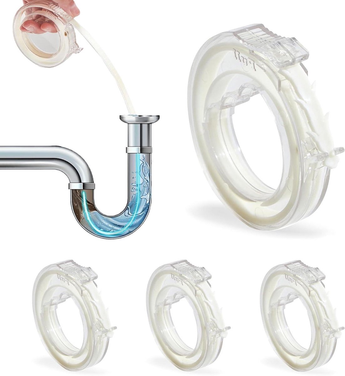 Goedkoopste Allecto Plus - Stura voor Gootstenen en Afvoeren - Afneembare Haken voor Reiniging - Haar- en Vuilverwijdering - Professionele Gootsteen voor Keukens - Badkuipen - Badkamers - Afvalwater (43 cm 3