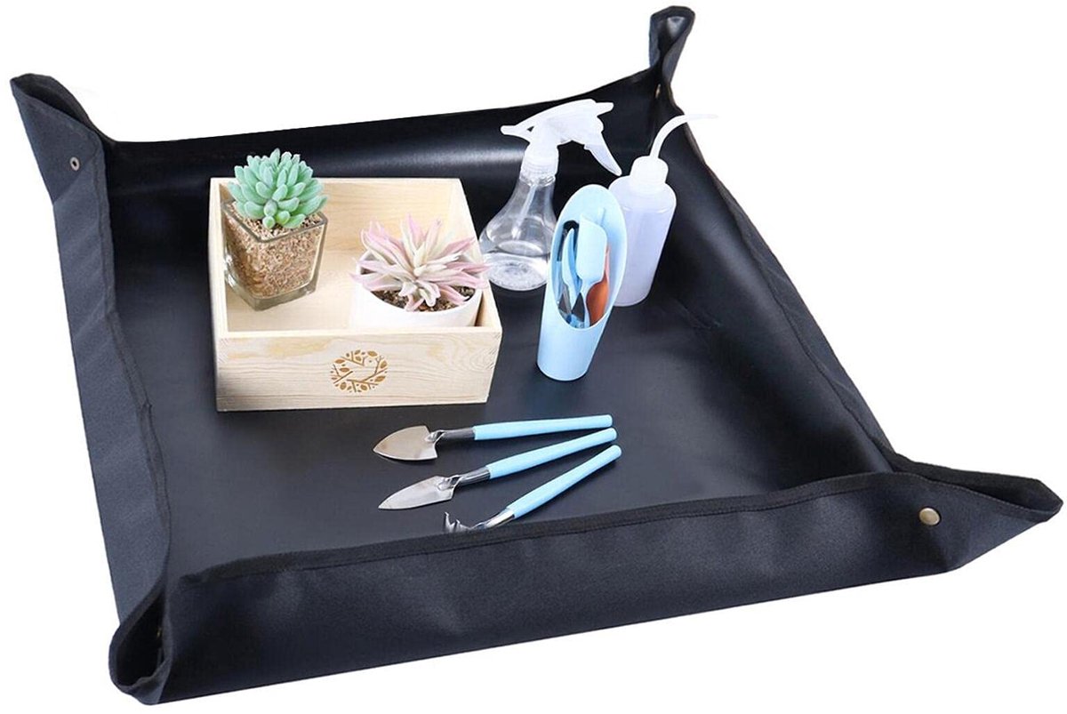 Ibenzoa® Waterdichte Tuin- en Plantmat voor Binnen en Buiten Gebruik van 75 cm x 75 cm