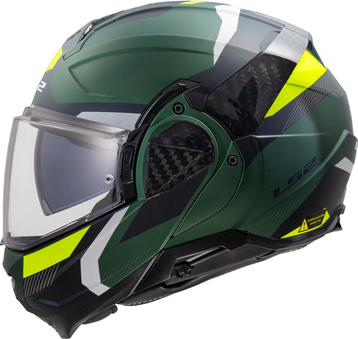 LS2 FF910 Advant II systeemhelm Triple olijf groen - Maat M