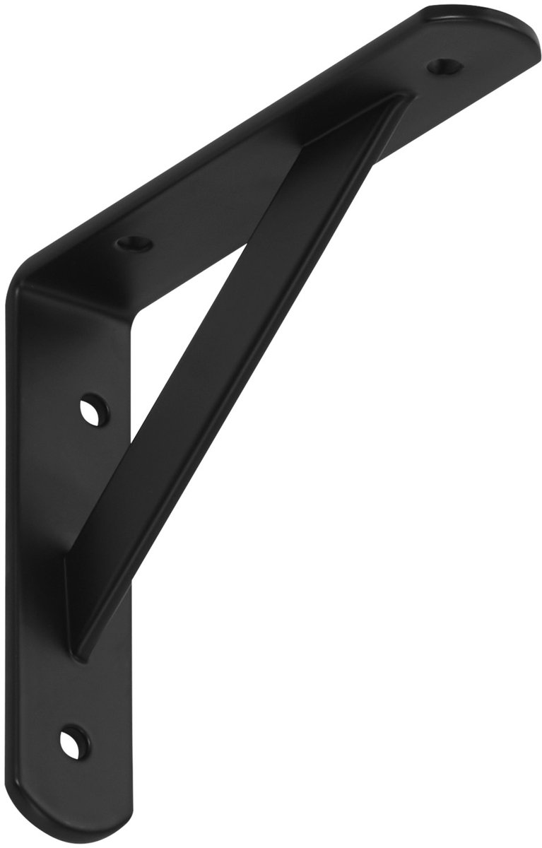 SOTECH Rekbeugel (150 x 125 x 30 mm, zwart, gepoedercoat) Zware beugel met dwarsbalk voor stabilisatie