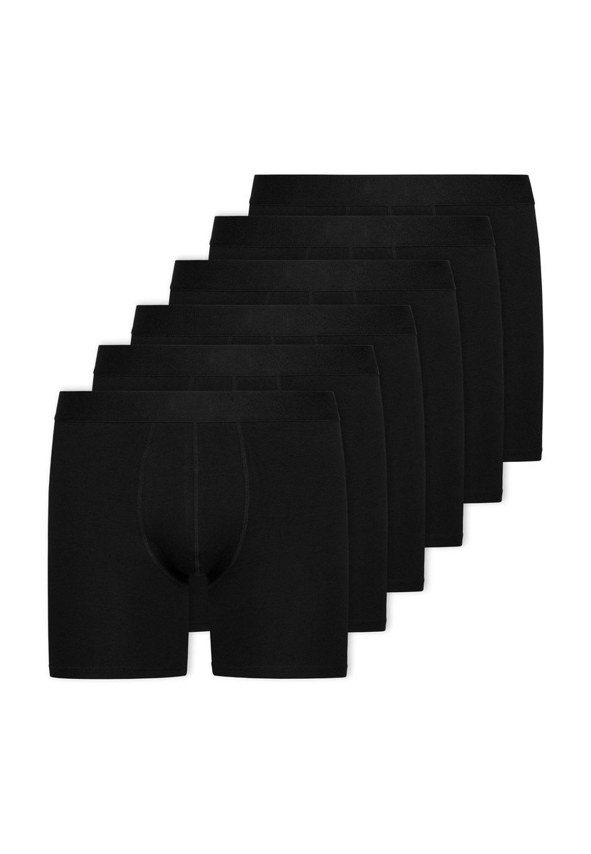 SNOCKS Lange Boxershorts Heren â€“ Zonder Logo â€“ Comfortabel & Ademend Ondergoed â€“ Perfecte Pasvorm â€“ 6 Stuk