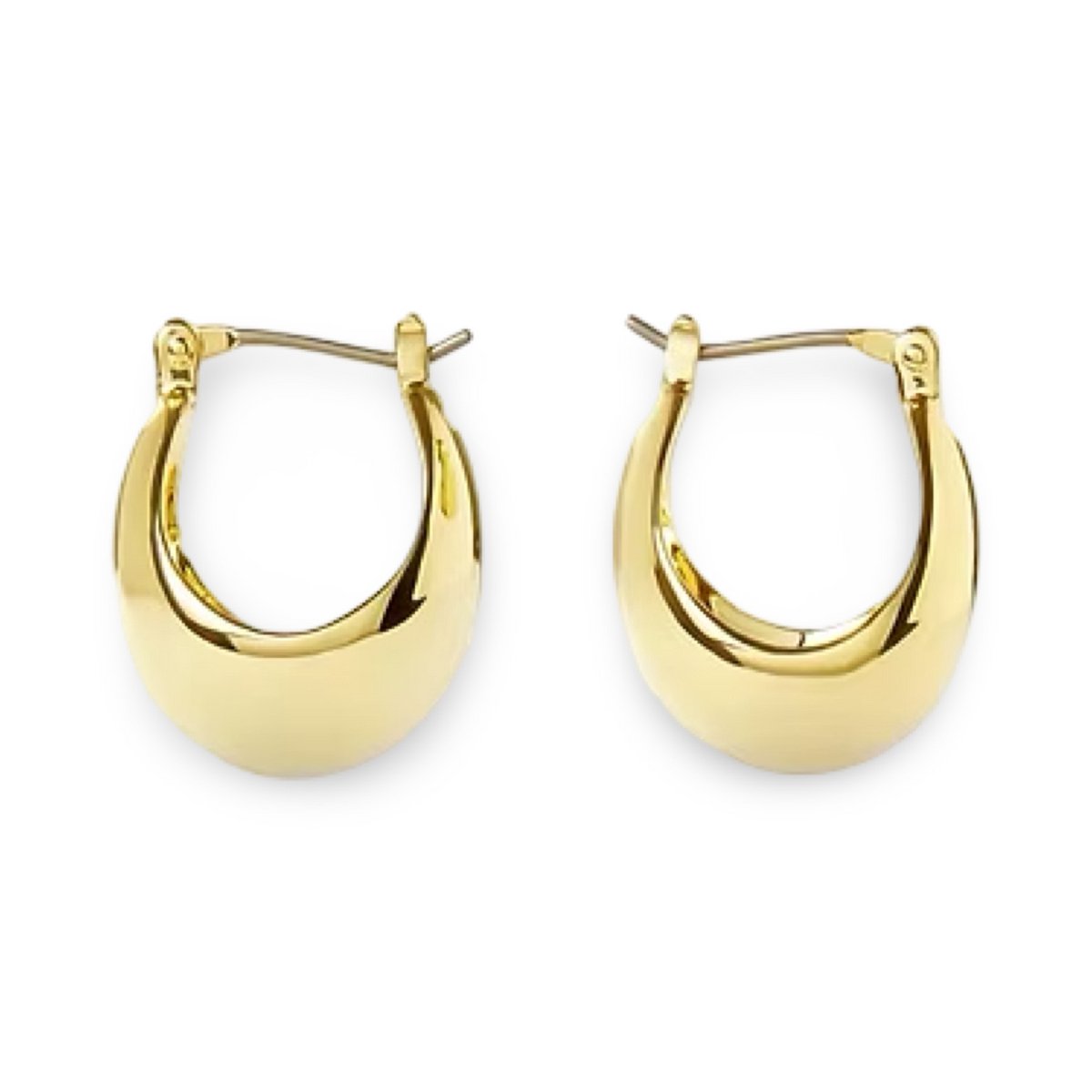 Oorbellen chunky goldplated