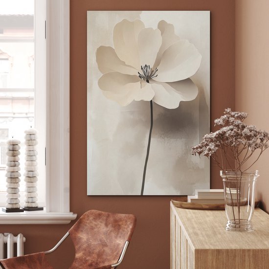 Panneau mural acoustique 70x100 cm - Peinture en Feutre Bloem - Beige - Peinture - Ombre - Panneaux acoustiques - Décoration murale insonorisante - Isolation phonique salon - Décoration murale panneaux sonores