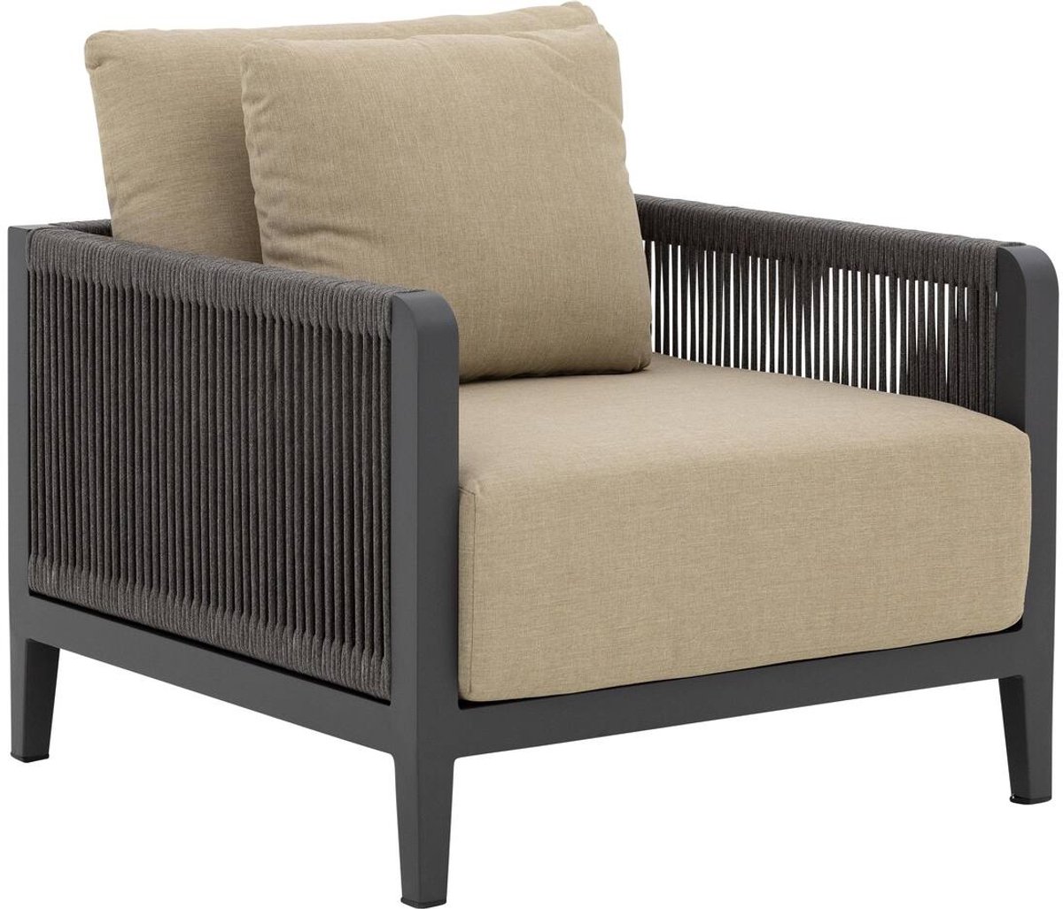 Goossens Fauteuil Yngvar - Aluminium - Beige