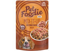 PetFoodie Hondenvoer Nat Mix-It-Up Rund - 16 x 60 gr - Voordeelverpakking
