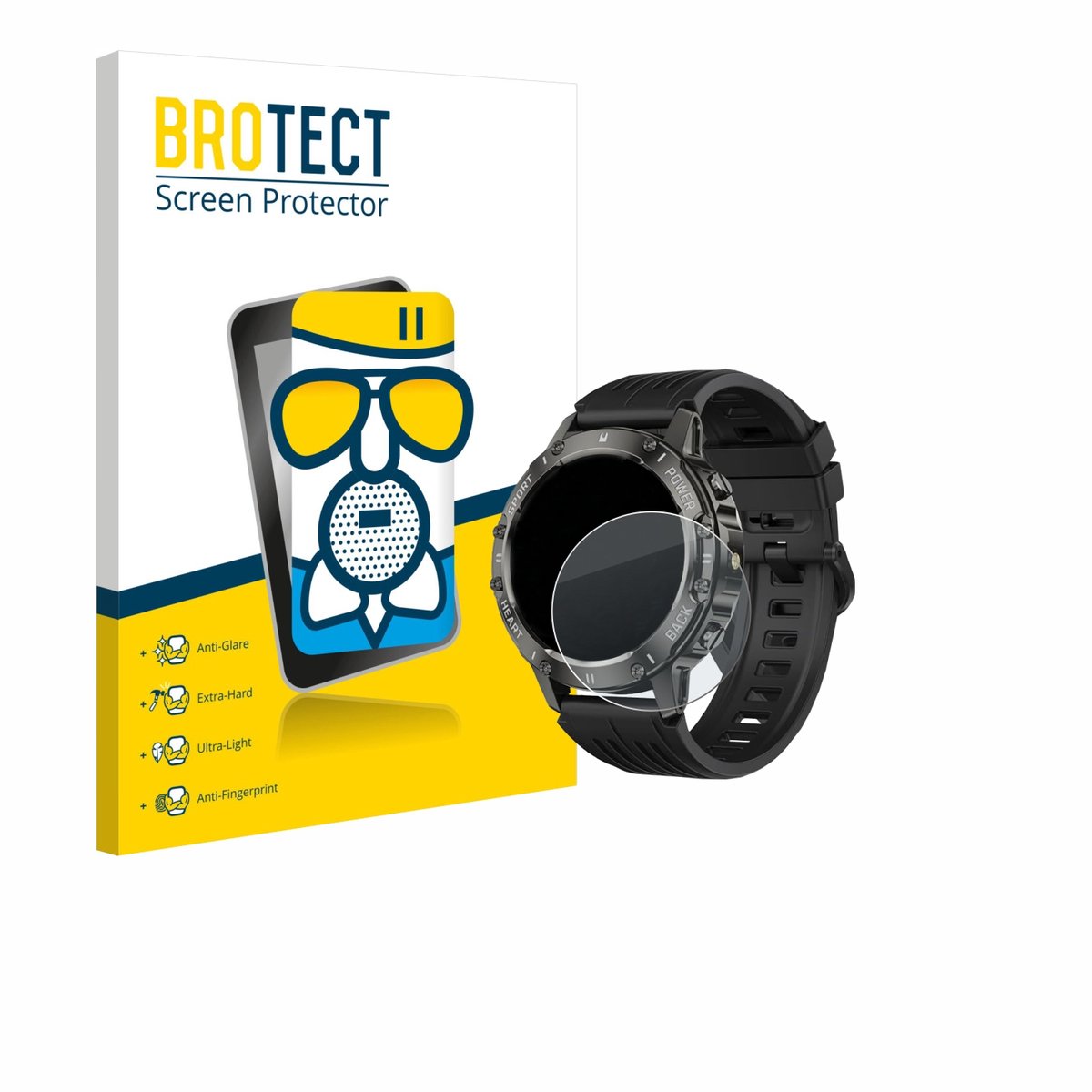 BROTECT - Screenprotector voor TIMU S81 1.39" - Folie Beschermfolie Beschermglas matte