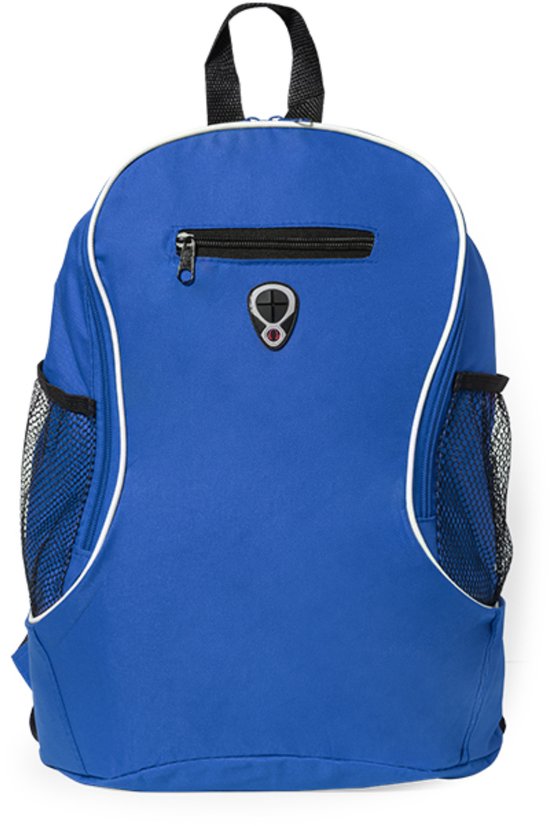 Rugzak - blauw - 21.5 liter - backpack met flessenhouder - schooltas - 30 x 40 x 18 cm