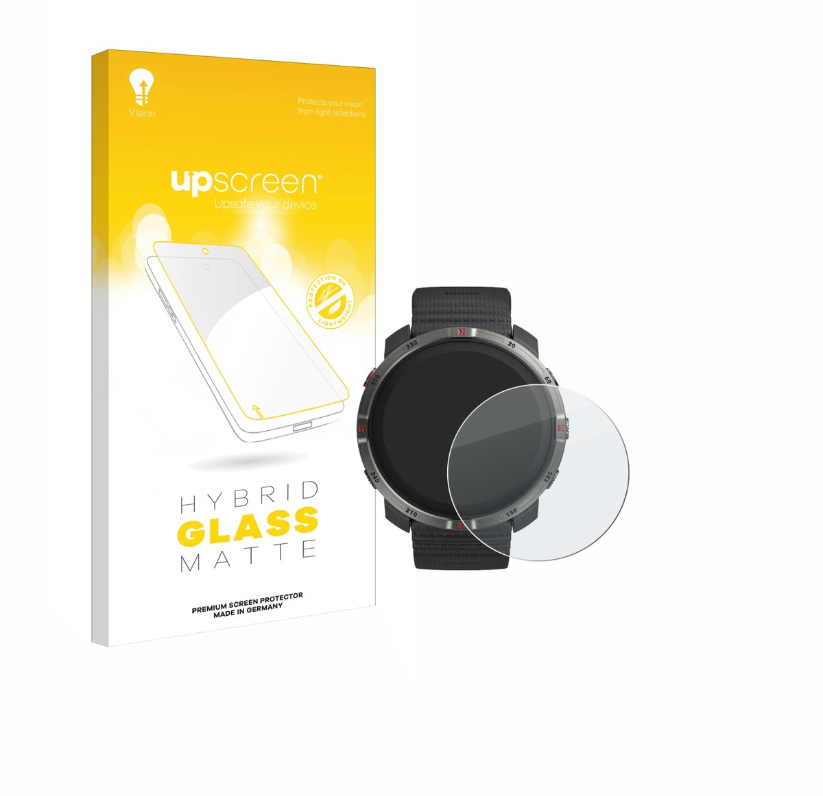 upscreen - Screenprotector voor Polar Grit X2 - Folie Beschermfolie Beschermglas matte